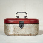Chota Pitara Wooden Jewellery Box | Warm-Silver & Red