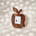 Orchard Apple Wooden Photo Frame, Natural Wood, 4 × 4 Inch