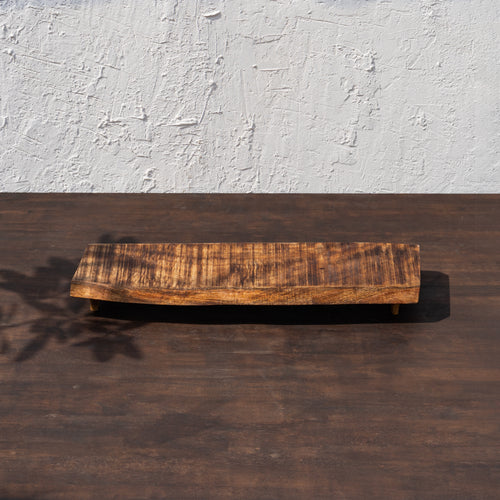 Bark Wooden Riser, Natural Wood Serving Riser, Cake & Platter Stand