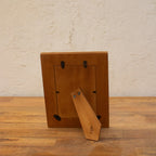 Back view of the Blue Carpet wooden photo frame with easel stand and wall fittings