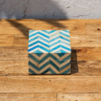 Chevron Wooden Storage Box