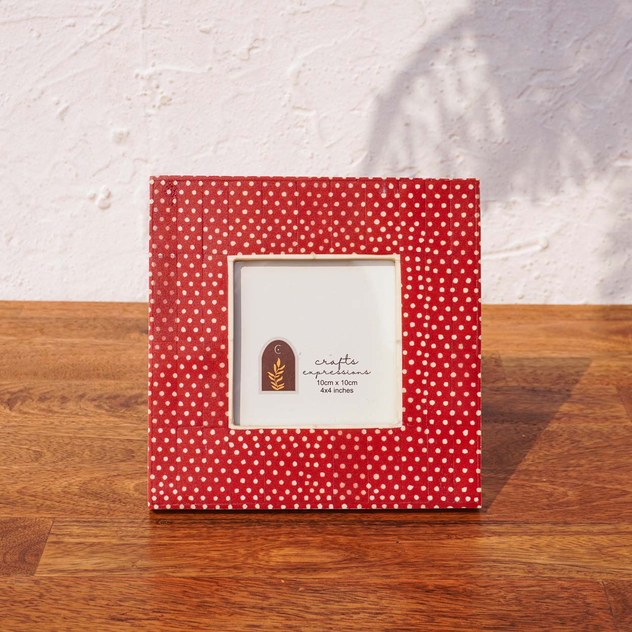 Dottie Photo Frame | Warm Red | 4 × 4 Inches