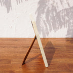 Side view of the Echo wooden photo frame with easel stand