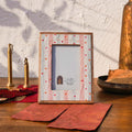 Little Hearts Wooden Photo Frame, Soft Peach & Mint, 4 × 6 Inches