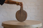 Large Plateau wooden board held upright in one hand