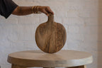 Large Plateau wooden board held upright in one hand