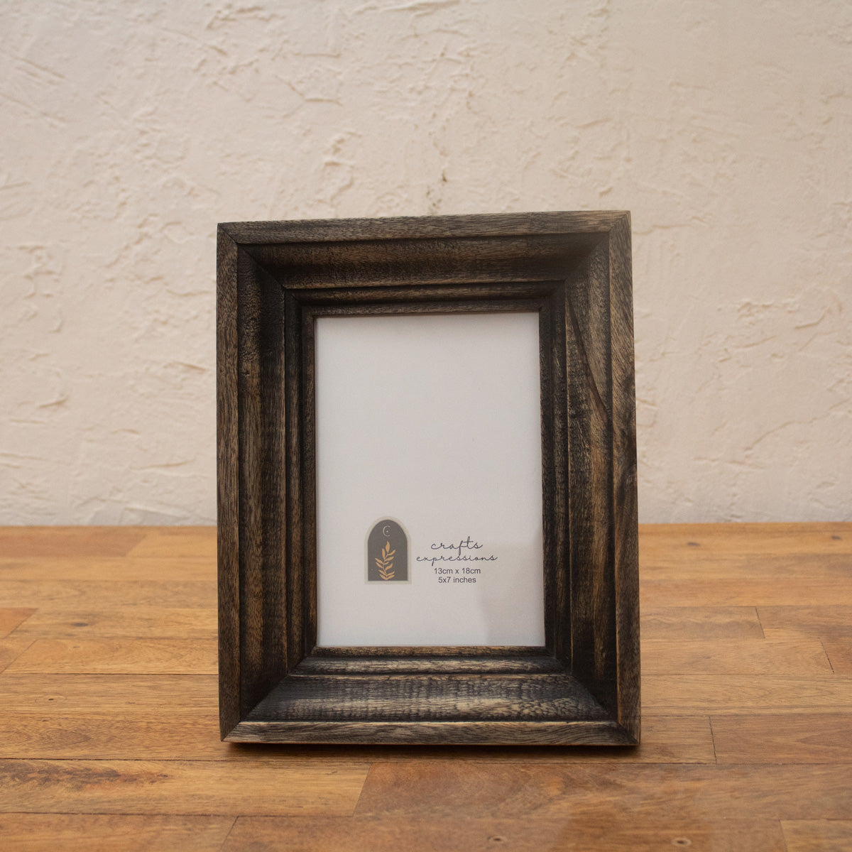 Dark wooden photo frame