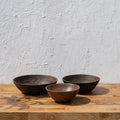Ellipse Wooden Bowl Set of 3, Natural Wood Serving & Salad Bowls, Centerpiece Bowl Set