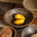 Ellipse Wooden Serving Bowl, Natural Wood Salad Bowl, Large Serving Bowl