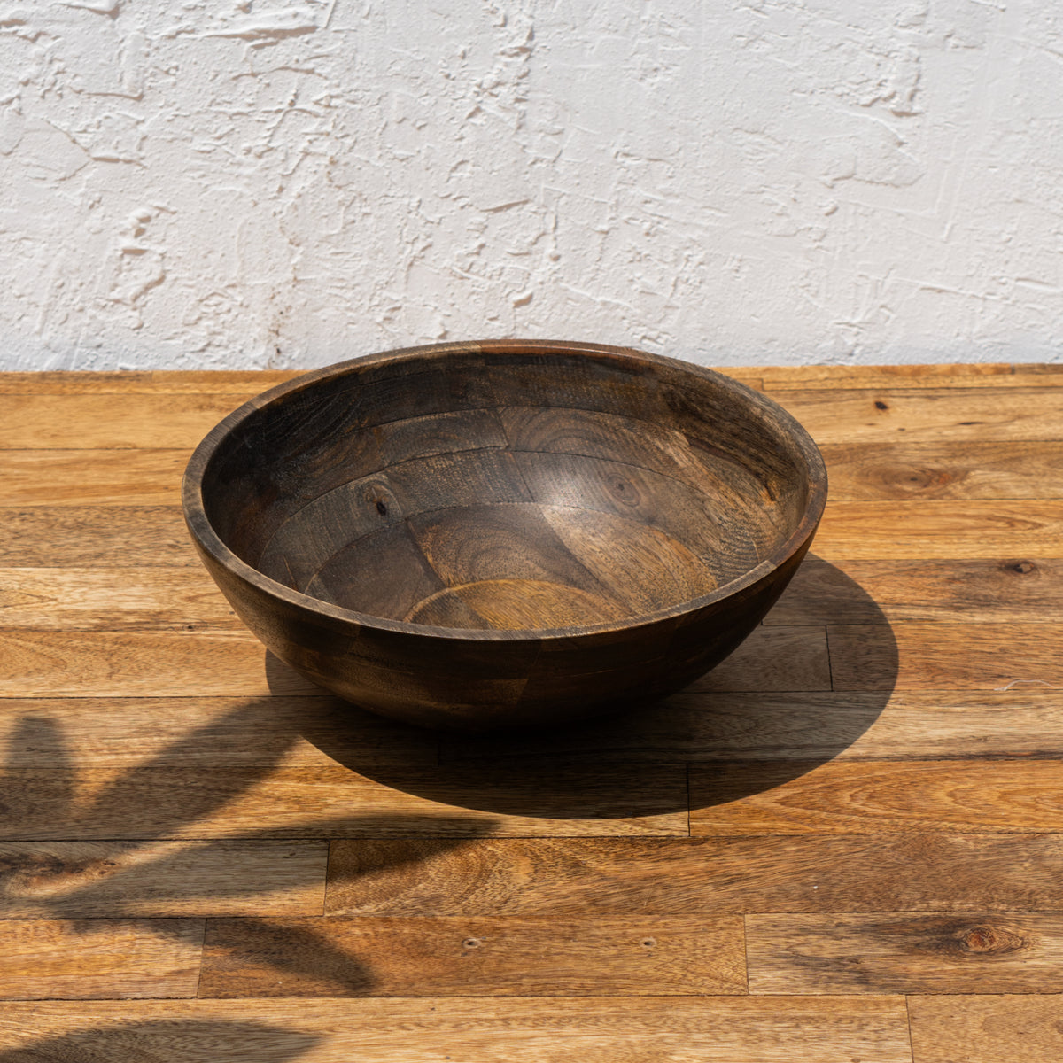 Ellipse Wooden Serving Bowl, Natural Wood Salad Bowl, Medium Dining Table Bowl