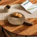 Ellipse Wooden Butcher Board, Natural Wood Cutting & Chopping Board, Meat & Serving Board