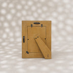 Green and warm-white trellis wooden photo frame for a 5 by 7 inch photograph