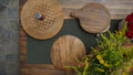 Plateau Wooden Board Set of 2, Natural Wood Serving Boards, Snack & Serving Platter Set