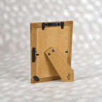 Aqua Blue mother of pearl photo frame for a 4 by 6 inch photograph