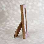Lilac mother of pearl photo frame for a 4 by 6 inch photograph