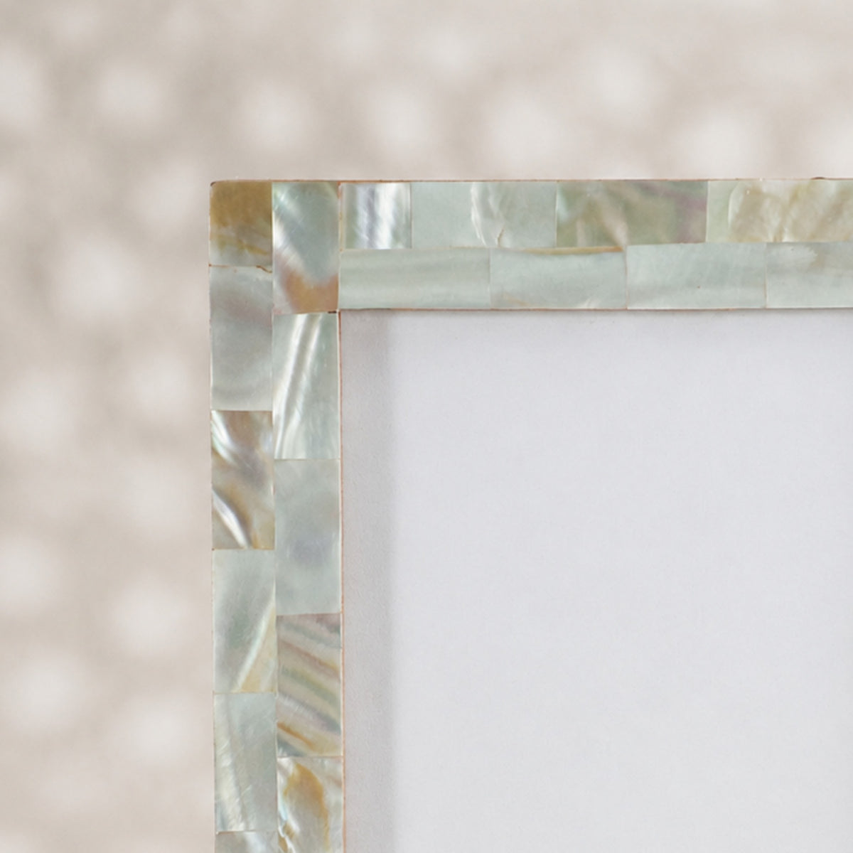 Mint Green mother of pearl photo frame for a 4 by 6 inch photograph