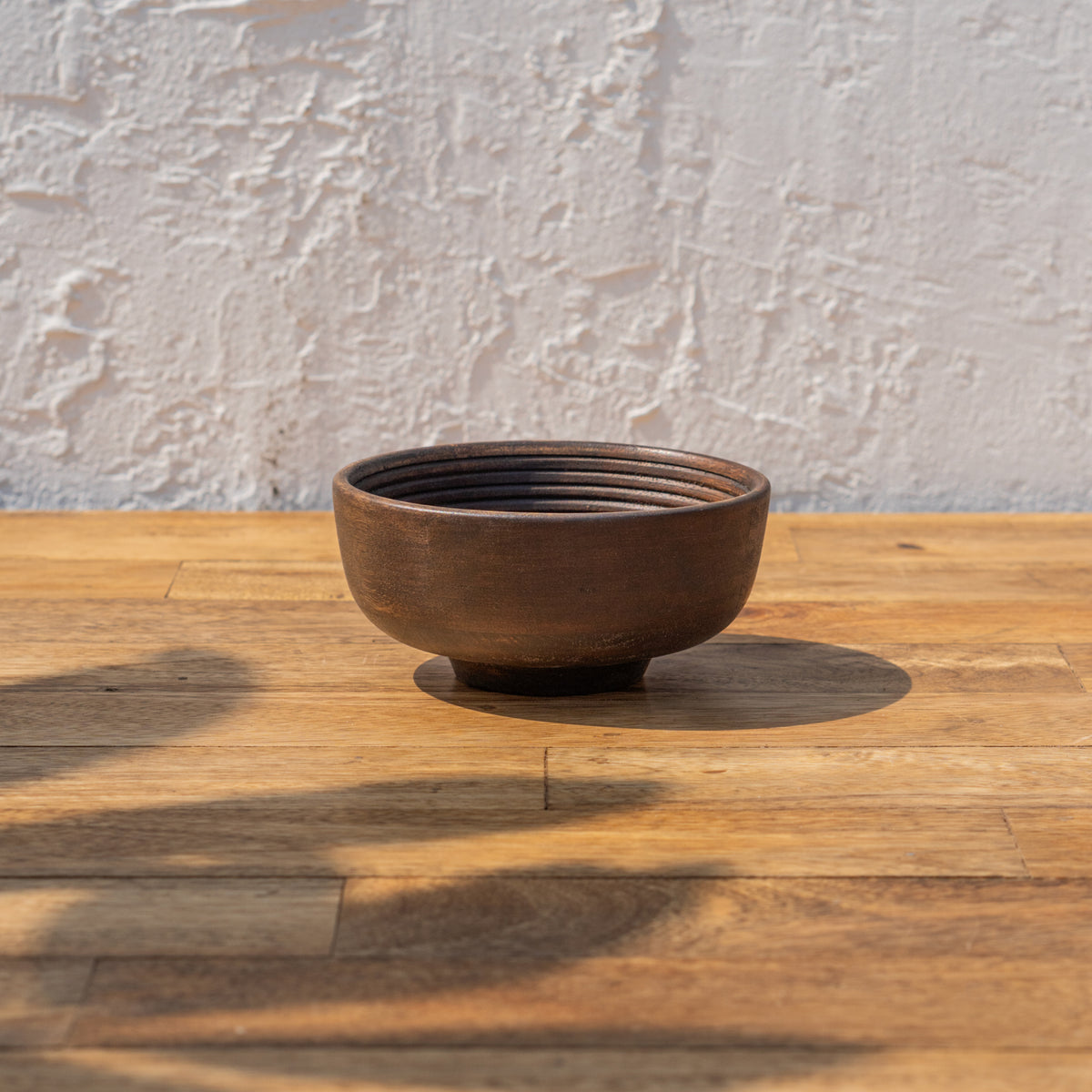 Orbit Wooden Nut Bowl, Natural Wood Dry Fruit Bowl, Snack Serving Bowl