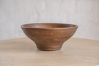Side view of the Oro wooden serving bowl