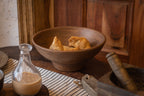 Oro Wooden Serving Bowl, Natural Wood Snack & Salad Bowl, Fruit Bowl
