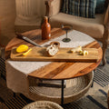 Over-Sized Wooden Cheese Board, Natural Wood Charcuterie & Serving Board, Large Cheese Serving Board