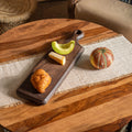 Paddle Wooden Cheese Board, Natural Wood Cutting & Serving Board, Cheese & Charcuterie Board, 22.5 x 6.75 x 1.25 Inch