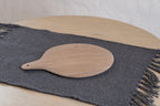 Top view of the empty Pebble Ash wooden platter