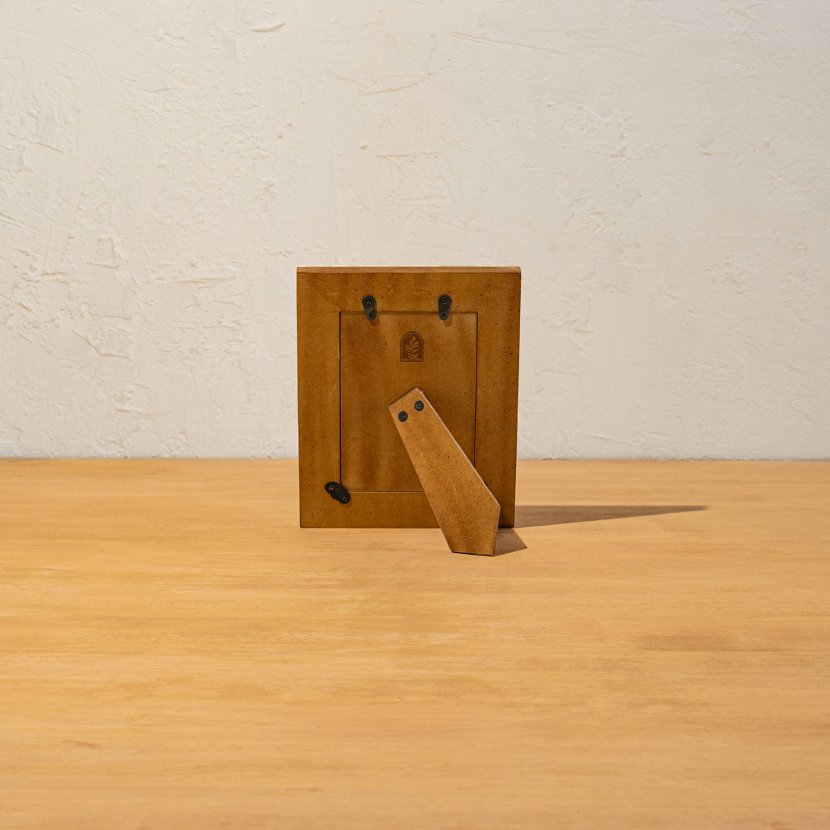 Back view of the Polka Dot photo frame with easel stand