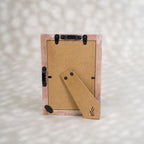 Shell Pink mother of pearl photo frame for a 4 by 6 inch photograph