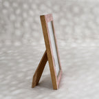 Shell Pink mother of pearl photo frame for a 5 by 7 inch photograph