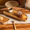 Spaceship Wooden Riser Large, Natural Wood Display Riser, Dessert & Platter Stand