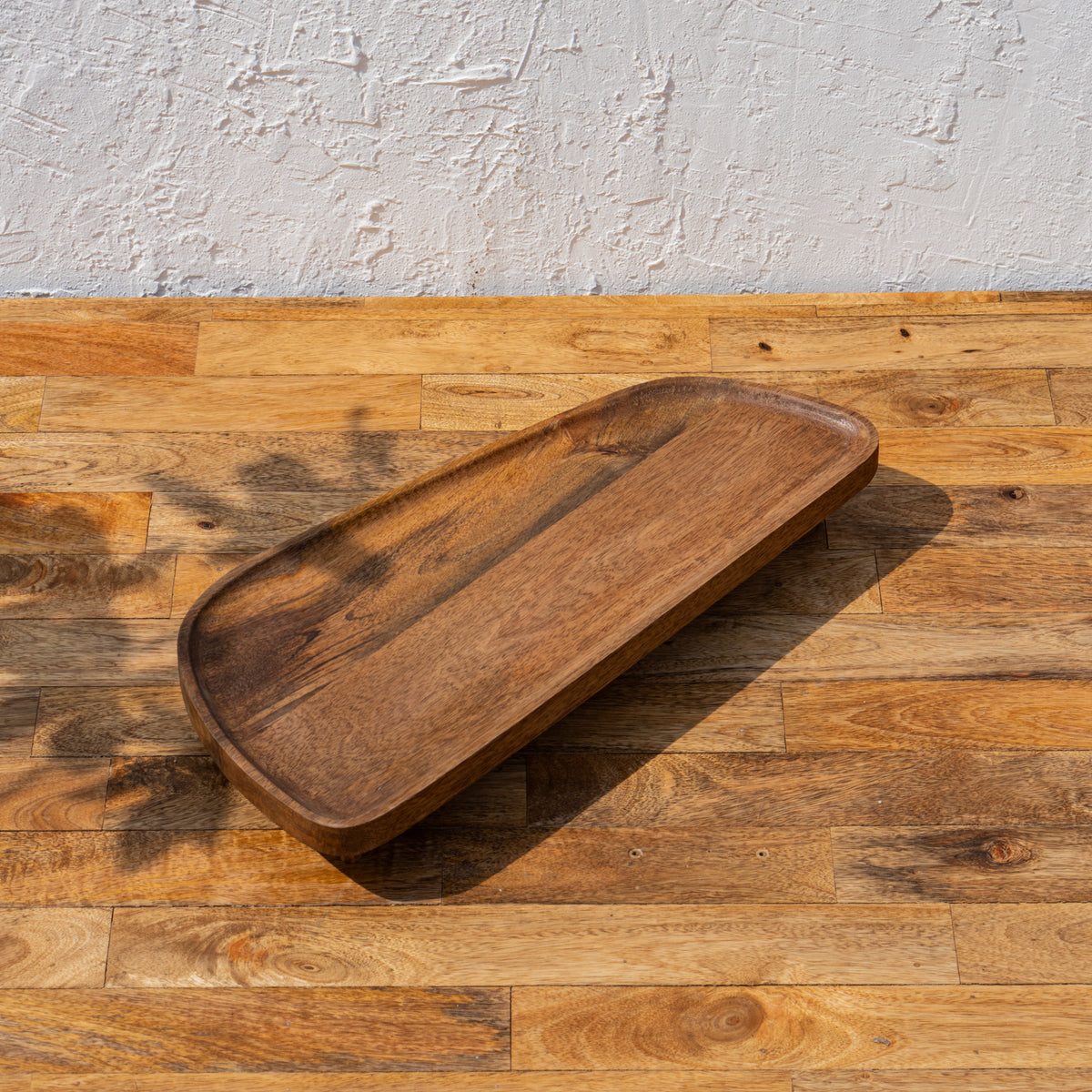 Angled top view of the large Spaceship wooden riser