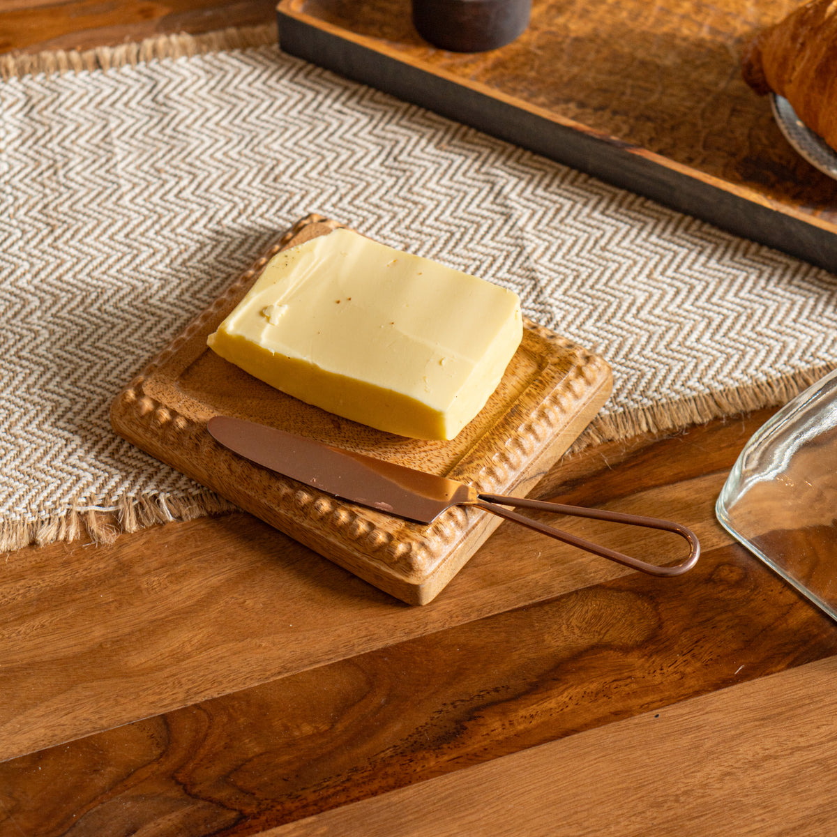 Close-up of bread on the Sunshine gift hamper tray