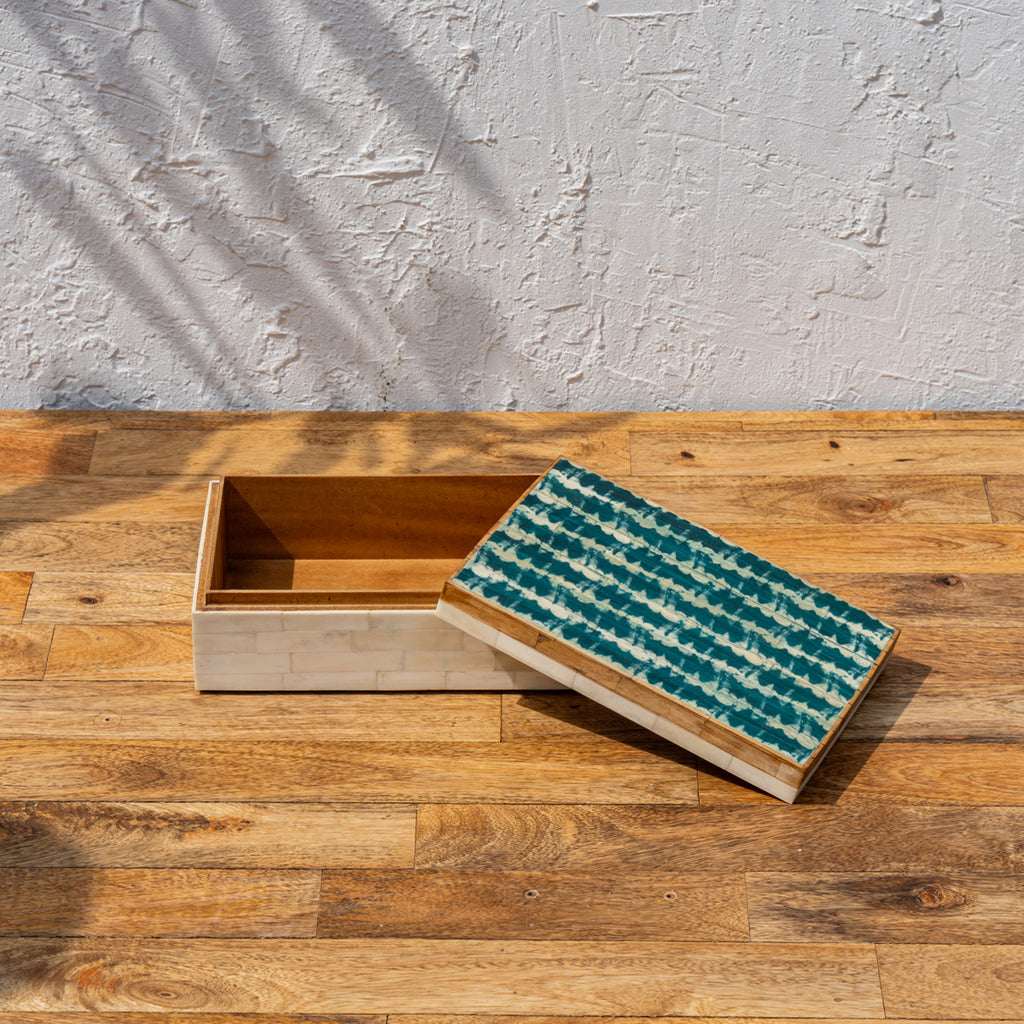 Angled view of the open Coastal storage box