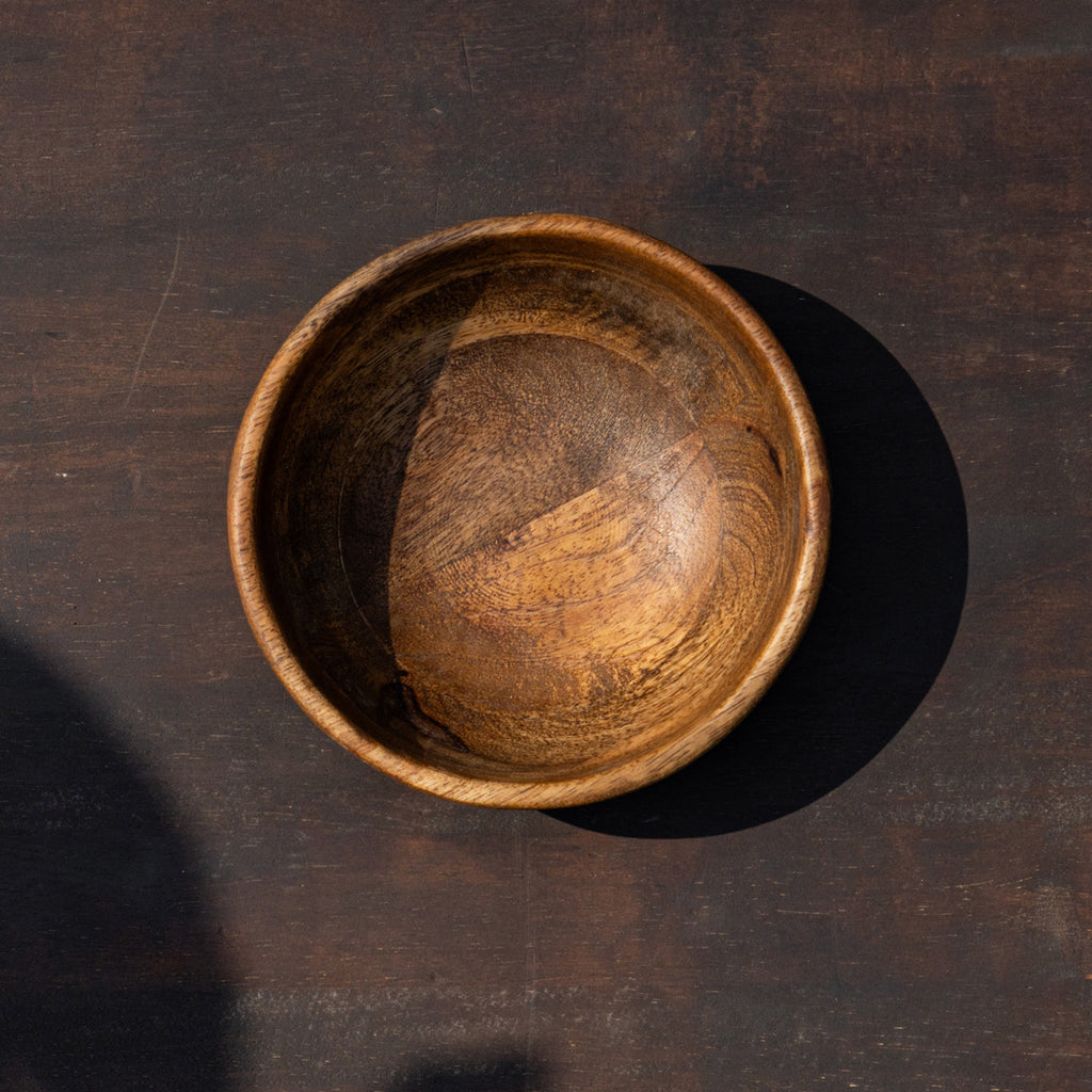 Top view of the Ellipse wooden nut bowl
