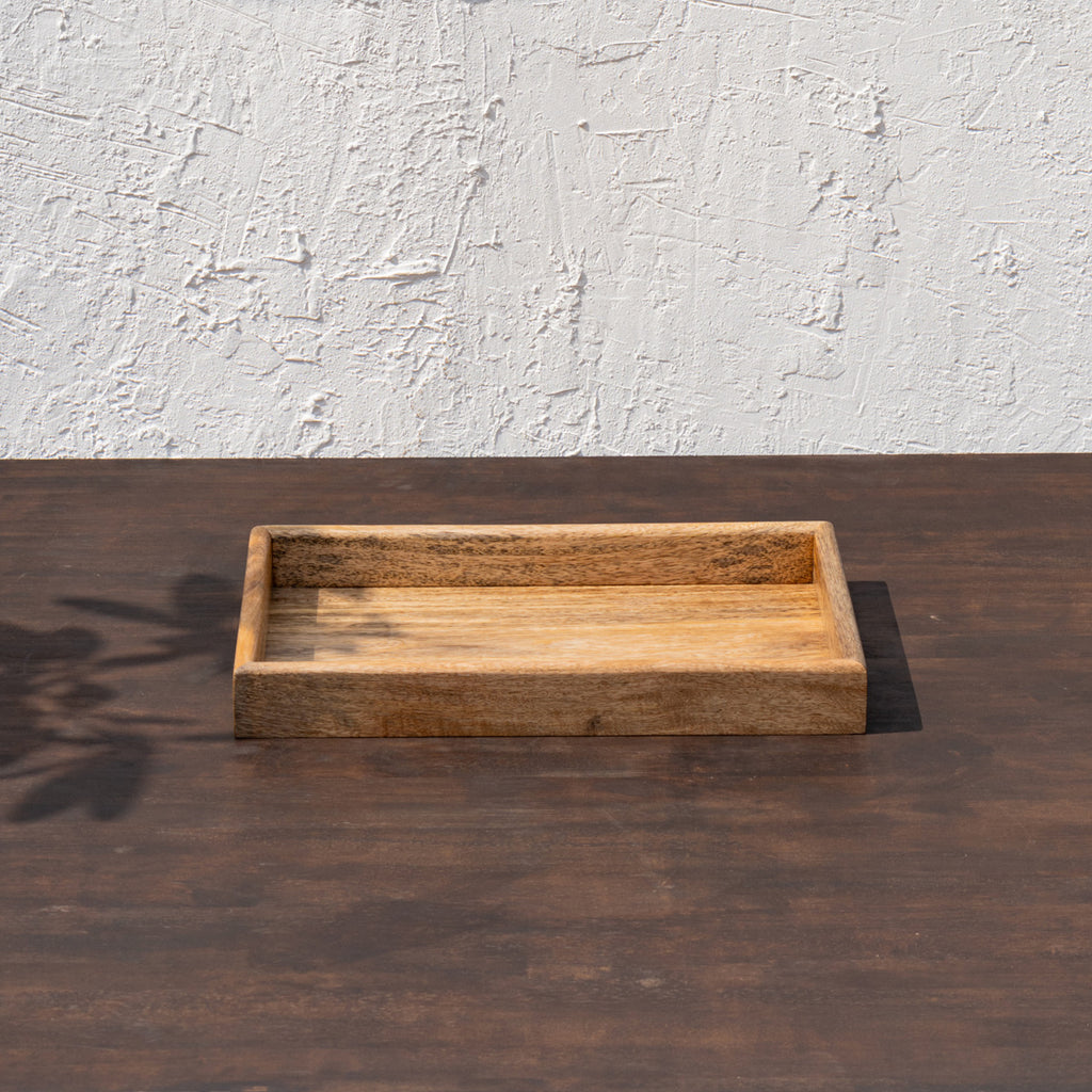 Front view of the Essence wooden serving tray