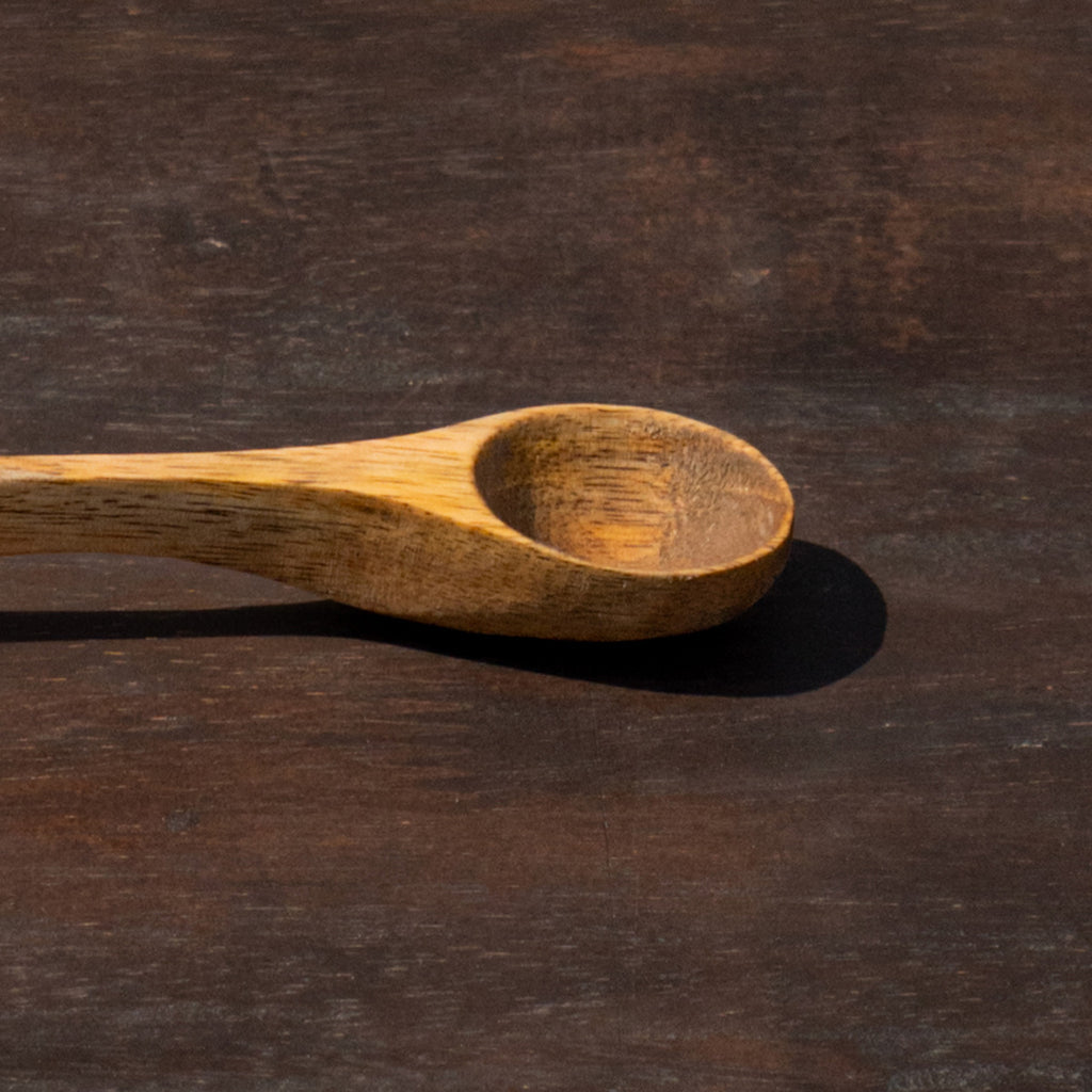 Close-up of the bowl of the Glide wooden spoon