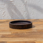 Side view of the Orbit wooden platter