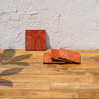 Palash Wooden Printed Coasters, Set of 4