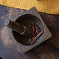 Trunk Wooden Okhli, Mortar and Pestle Wooden Spice Grinder