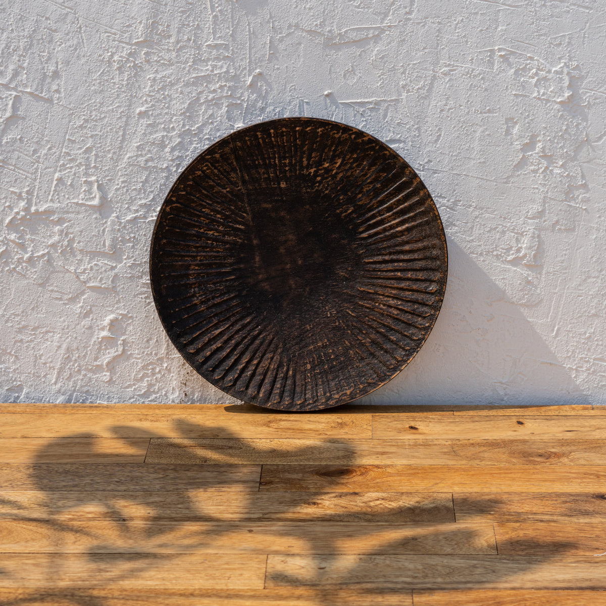 Medium Terrain wooden platter standing upright