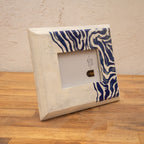 Waves wooden photo frame displayed horizontally