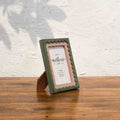 Wavy Wooden Photo Frame, Photo Frame for Mother's day Gift Olive, 4x6 Inch