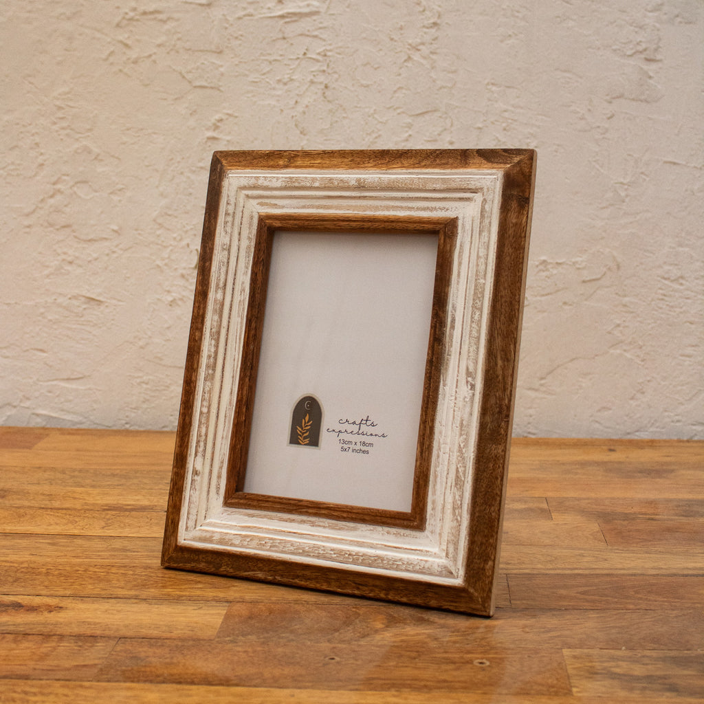 White Wooden Photo Frame, Photo Frame for Home Decor & Gift