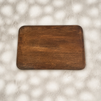 Bottom view of a rectangular Mehfil wooden serving tray