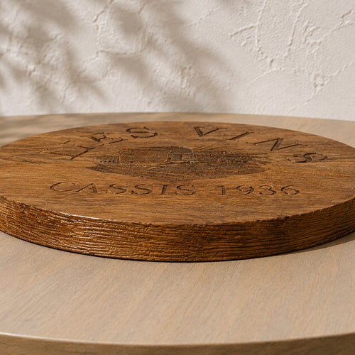 Bread & Wine wooden serving board side view
