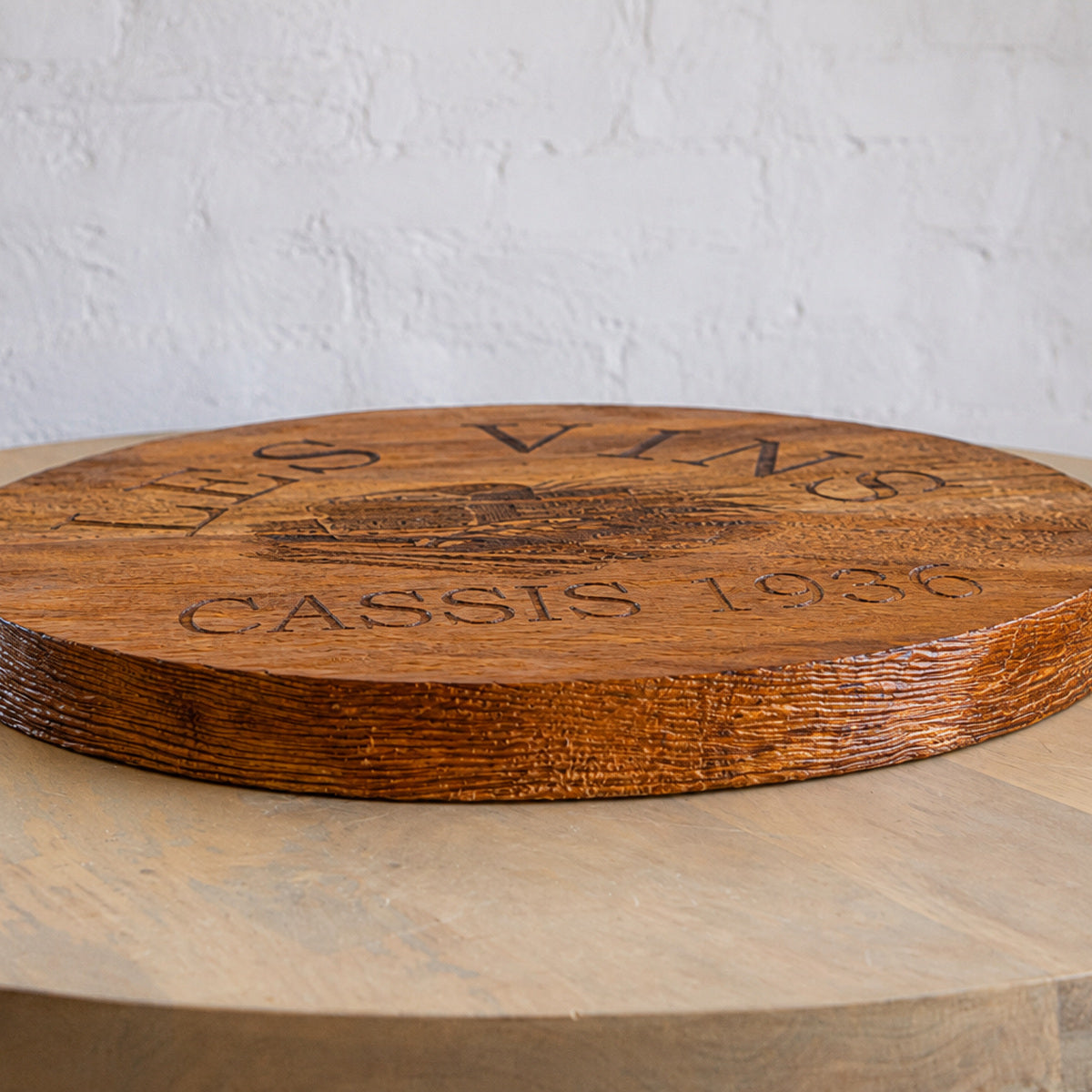 Bread & Wine wooden serving board edge detail