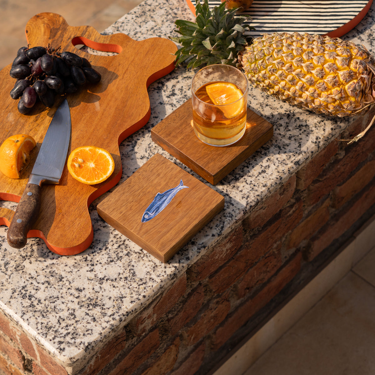 Marine Wood Trivets, Heat Resistant Trivet for Hot Dishes