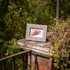 Striped Photo Frame, Wooden Photo frame for Table