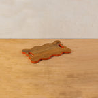 Top view of the empty Wavy wooden platter